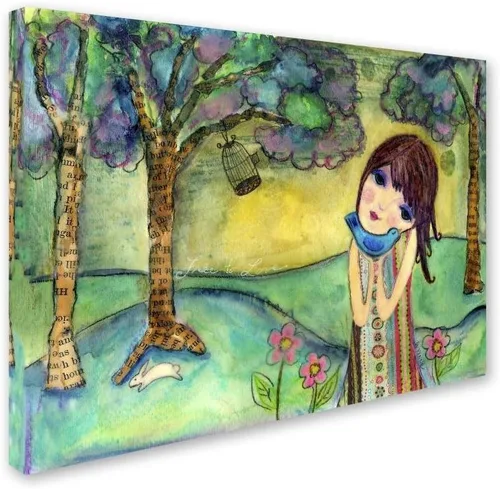 Miniatura 2 de Trademark Fine Art Wyanne "Chica de ojos grandes libre de amar" Lienzo