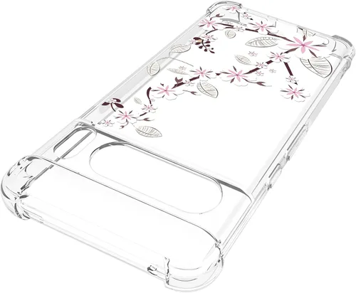 Miniatura 8 de Funda transparente floral para Pixel 8 Pro para mujeres/niñas, bonita funda de teléfono para Google Pixel 8 Pro, diseño de flores, delgada, suave