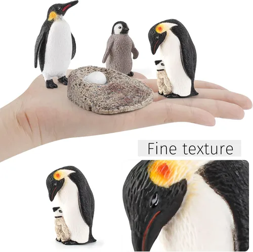 Miniatura 2 de Juego de 4 figuras de pingüino de la Antártida del ciclo de vida de pingüinos, juguetes educativos tempranos, juguetes educativos tempranos