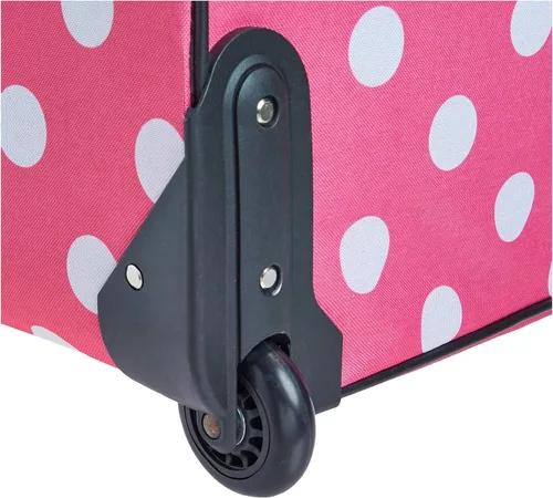 Miniatura 3 de Rockland Vara Softside - Juego de equipaje vertical de 3 piezas, Rosado con puntos, Vara Softside - Juego de equipaje vertical de 3 piezas
