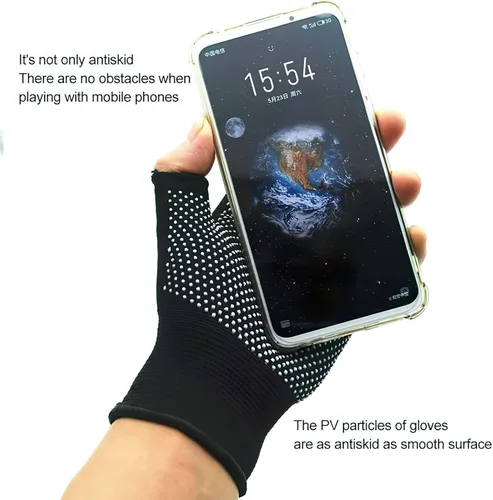 Miniatura 4 de Guantes de trabajo ligeros para hombres y mujeres con medio dedo, transpirables, sin dedos, para construcción, nailon, fitness, ciclismo, motocicleta