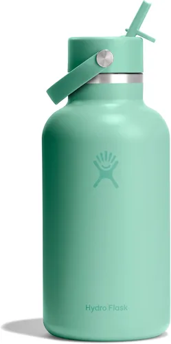 Miniatura 105 de Hydro Flask Botella de agua – Acero inoxidable aislado – Tapa flexible con popote de boca ancha, antiderrames, a prueba de fugas y recargable en 32