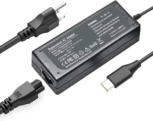 Cargador para portátil tipo C USB-C para HP Chromebook Cargador portátil USB C para Lenovo Cargador 45W USB C Fuente de alimentación Adaptador de CA