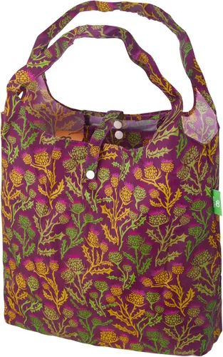Miniatura 13 de ECO CHIC Bolsas plegables reutilizables para comestibles, bolsa de compras ligera, reciclada y reutilizable, bolsa plegable impermeable Gafas Gatos