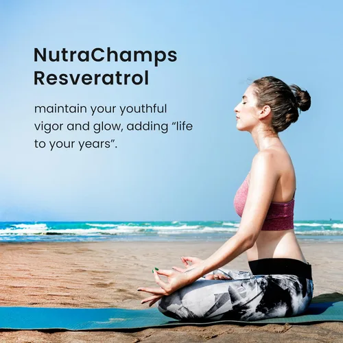 Miniatura 2 de Suplemento de resveratrol Fórmula extra fuerte de 1400 mg para un envejecimiento saludable, apoyo inmunológico y salud cardíaca 60 cápsulas