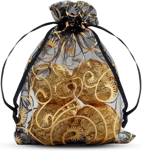 Miniatura 11 de Stratalife - Bolsas de organza con cordón de malla de 4 x 6 pulgadas, bolsas de joyería a granel, bolsas de recuerdos de fiesta para bodas, baby 50
