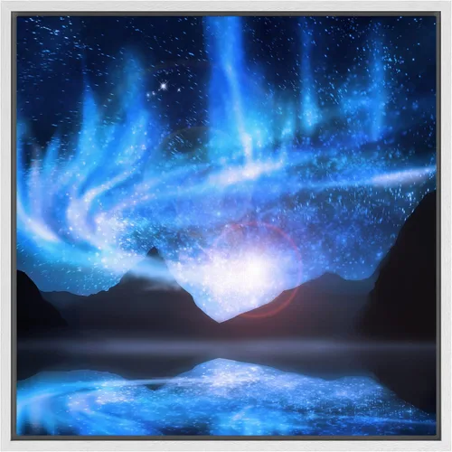 Miniatura 83 de Lienzo decorativo con diseño de un hermoso paisaje, para la decoración del hogar, The Cosmic Cloud, 12" x 12