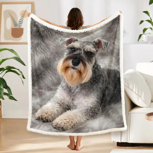 Miniatura 57 de BlessLiving Golden Retriever - Manta con patrones densos de perros, manta de forro polar Sherpa para sofá cama, manta suave y acogedora