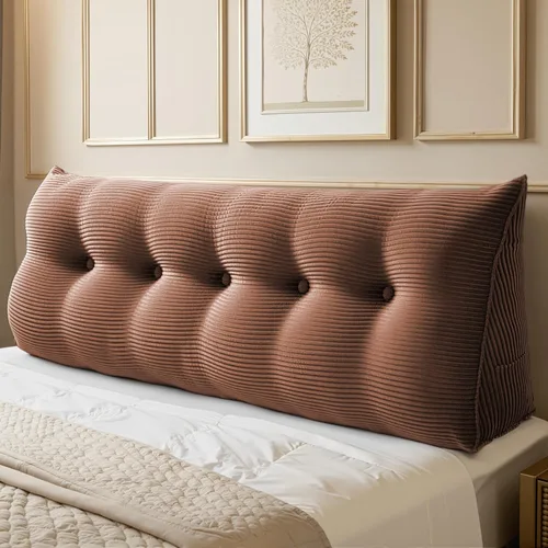 WOWMAX - Almohada triangular para lectura; almohada grande para cabecera y respaldo; almohada en forma de cuña para soporte y posicionamiento, para