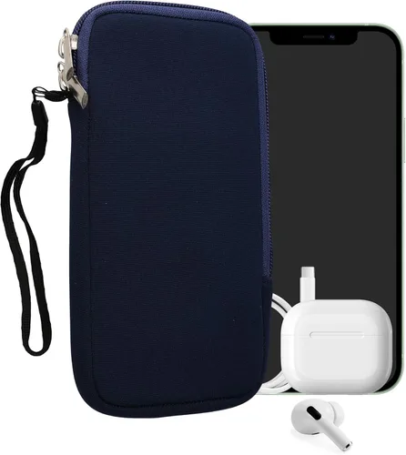 Miniatura 42 de kwmobile Funda universal para teléfono tamaño XS - 3,5/4 pulgadas - Funda de neopreno para teléfono inteligente con cremallera - Funda impermeable