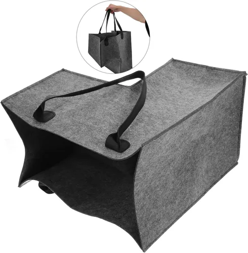 Miniatura 8 de CHILDWEET Cesta de lavandería de fieltro con forma y cesta de almacenamiento de juguetes, organizador para escaleras del hogar y cuarto de lavado