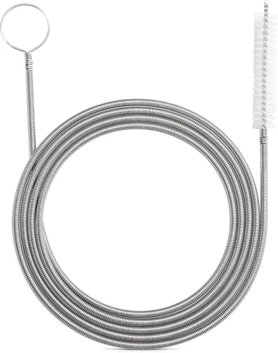 Miniatura 7 de Cepillo de drenaje Cepillo de limpieza de tuberías Agujero de drenaje delgado Herramienta de limpieza Manguera Flexible Tubo de alimentación Cepillo