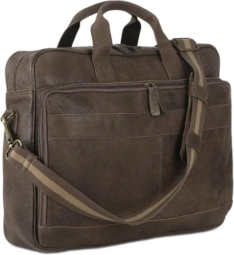 Miniatura 7 de KomalC Maletines de cuero de 16 pulgadas para computadora portátil, bolsas de mensajero para hombres y mujeres, mejor bolso de oficina