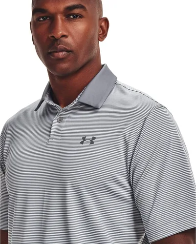 Miniatura 3 de Under Armour Performance - Camiseta de golf tipo polo a rayas para hombre