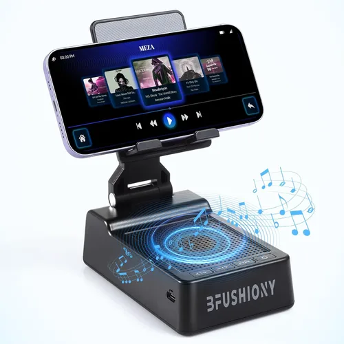 Miniatura 11 de Regalos del día del padre para papá, regalos de cumpleaños para hombres, soporte de teléfono 7 en 1, altavoz Bluetooth con reloj despertador
