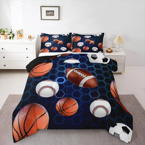 Miniatura 36 de Erosebridal Juego de edredón de bandera estadounidense tamaño individual para niños y adolescentes, juego de ropa de cama de camuflaje, edredón