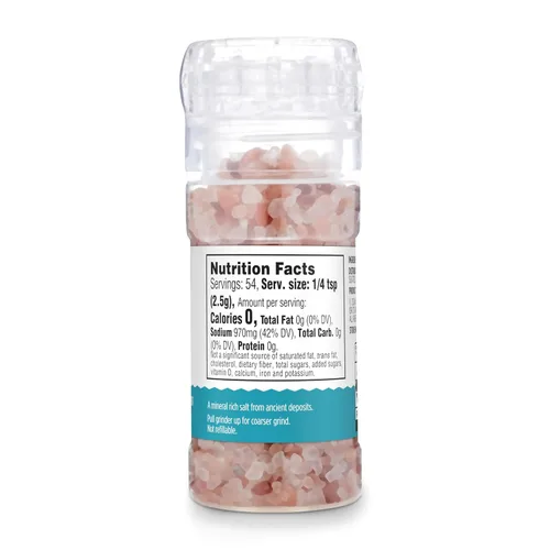 Miniatura 4 de Amazon Grocery, Molinillo ajustable de sal rosa del Himalaya, 4.77 onzas (anteriormente Amazon Fresh, el embalaje puede variar)