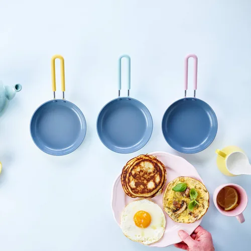 Miniatura 6 de GreenPan Mini - Mini sartén antiadherente para huevos, cerámica saludable, 5", redonda, sin PFAS, apta para lavavajillas, mango de enfriamiento, Rosa