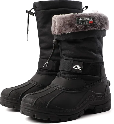 Miniatura 5 de ALEADER Botas de nieve para hombre, impermeables, aisladas, cálidas interiores, cómodas, para exteriores
