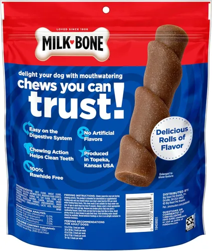 Miniatura 48 de Milk-Bone MaroSnacks Golosinas para perros pequeños con sabor a tocino con médula ósea, 40 onzas (paquete de 2) (el diseño del empaque puede variar)