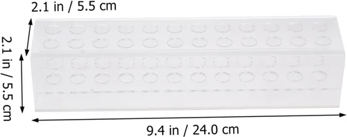 Miniatura 2 de Acrylic 24-Hole Makeup Pen Holder Storage Rack Cosmetic Display Case for Artists Detachable Organizer for Pens and Tools