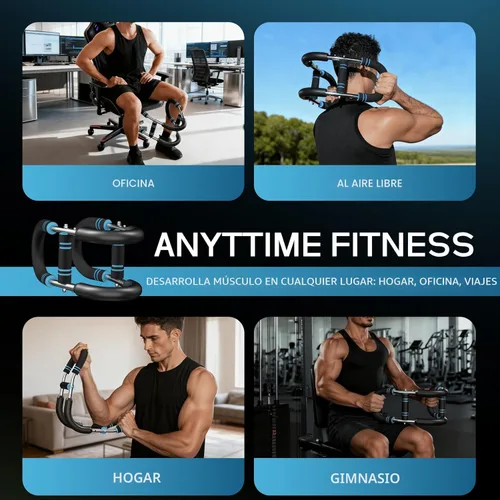 Miniatura 7 de Twister arm Trainer, Adjustable Resistance (40-140 lbs) Chest Workout Equipment,Forearm Power Exercise bar , pectoralis spinalis Device, Portable