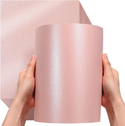 Miniatura 8 de 250 hojas de papel metálico de 8.5 x 11 pulgadas, tarjeta brillante de 80 libras, 210 GSM, papel de impresora de doble cara para bodas, cumpleaños