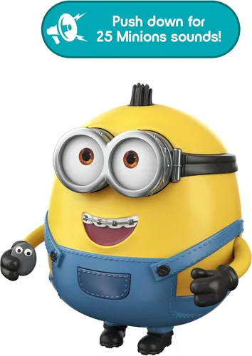 Miniatura 3 de Minions: The Rise of Gru Sing 'N Babble Otto - Figura de acción interactiva, juguete de personaje parlante con 25 sonidos para hablar y reír de 4
