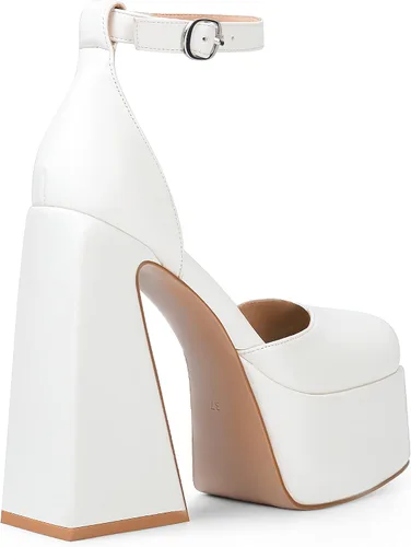 Miniatura 5 de ANN CREEK Women's Platform Chunky Heel for Women Square Toe Ankle Strap High Heels