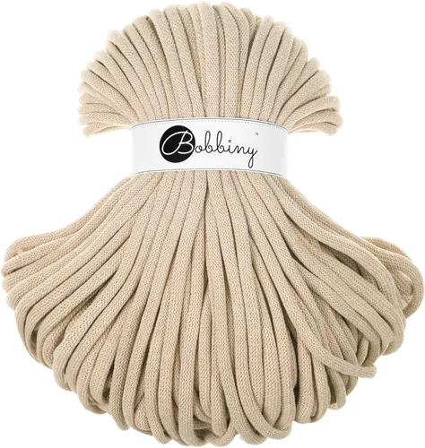 Miniatura 9 de Bobbiny - Cordón trenzado jumbo de 9 mm para macramé (color rojo vino), 108 yardas/330 pies