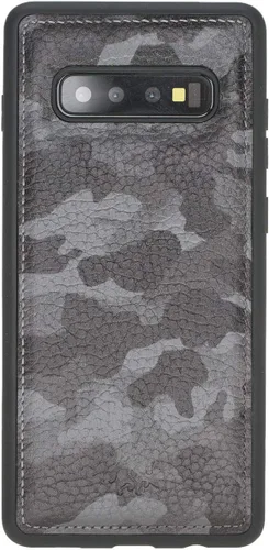 Miniatura 197 de Venito Lucca - Funda de piel compatible con Samsung Galaxy Note 10 (6.3 pulgadas), extra segura, con cubierta trasera acolchada, color negro rústico