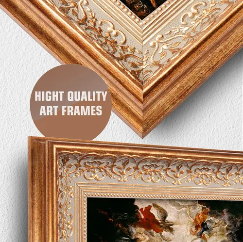 Miniatura 451 de A&T ARTWORK Campo de trigo con cipreses de Van Gogh Las reproducciones de arte clásico mundial, impresiones en lienzo giclée para decoración