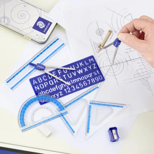 Miniatura 5 de Staedtler paquete de herramientas de dibujo para matemática (557 10 BN 02)