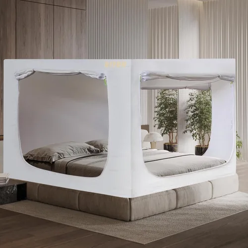 Miniatura 19 de RIYDH Tienda de Cama Twin XL Tienda de Dosel para Cama - Tienda de Ensueño Portátil para Niños y Adultos Tiendas de Dormir Interior 93%