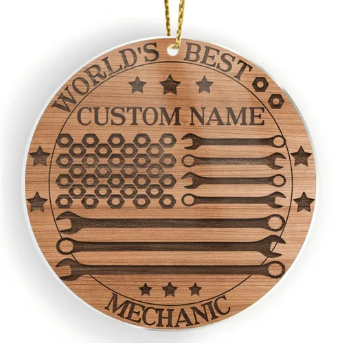 Miniatura 12 de CUBICER Juegos de adornos personalizados para entrenadores, instructor, adornos acrílicos blancos, decoraciones colgantes de pino de Navidad