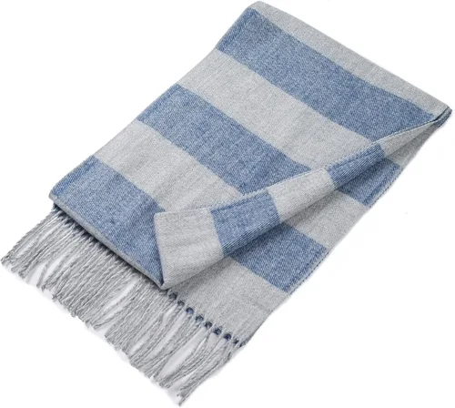 Miniatura 138 de Alpine Swiss Bufanda a cuadros para hombre, ultra suave, chal de invierno, cálido, ligero, para clima frío