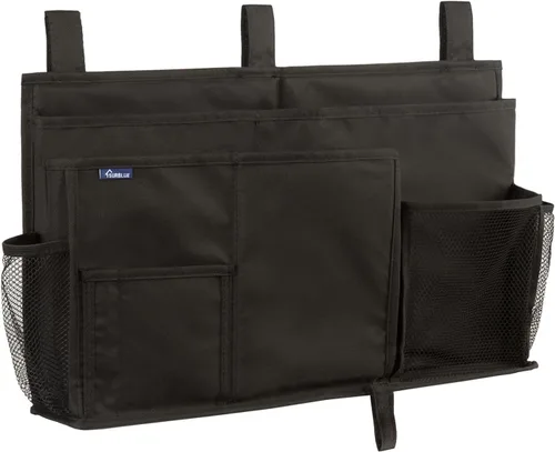Miniatura 25 de Surblue Caddy Organizador colgante, Bolsa de almacenamiento para cabecera para literas y camas de hospital, Azul Turquesa, L R-Teal