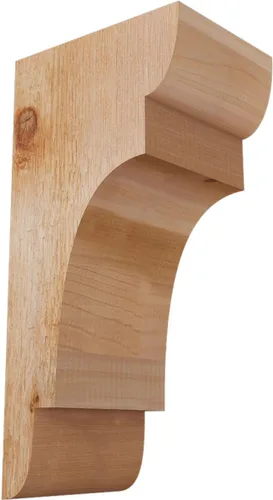Miniatura 61 de Ekena Millwork COR04X12X12NEB00RWR 4 pulgadas de ancho x 12 pulgadas de profundidad x 12 pulgadas de alto New Brighton Rough Sawn Corbel, cedro rojo