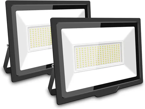 Miniatura 12 de SKYWORLD Paquete de 2 focos LED de 10 W para exteriores, luces de seguridad de 1000 lúmenes, lámpara exterior de 6000 K, luz blanca diurna, IP66