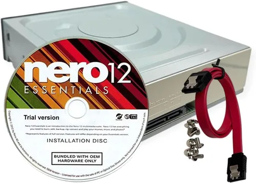 Miniatura 3 de Lite-On - Unidad de grabación de DVD/CD SATA de 24X, unidad óptica de reproducción de DVD de 5.25 pulgadas con Nero 12 Essentials, cable y tornillos