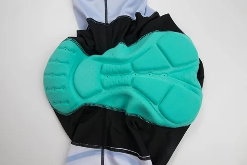 Miniatura 8 de CR - Conjunto de camiseta de ciclismo para hombre, con cremallera, bolsillo con cremallera, manga corta, kits de ciclismo, pantalones cortos