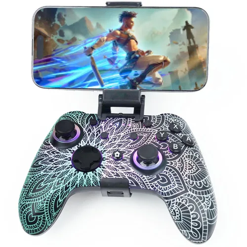 Miniatura 10 de Wzuicov Multi-Platform Game Controller with RGB & Dual-Mode Bluetooth & Wired Connection, Wireless Gamepad for Switch/Switch 2/iOS/Android/PC/TV
