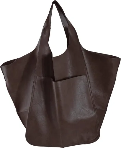 Miniatura 12 de KlaOYer - Bolso de mano de cuero de gran capacidad, bolso de trabajo, bolso hobo de piel sintética, bolso de mano y bandolera grande, bolso de viaje