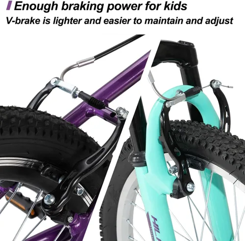 Miniatura 6 de HILAND 20 Inch 26 Inch Mountain Bike for Women Girl, Lock-Out Suspension Fork, Aluminum Frame, Adult Ladies Mens MTB Bicycle