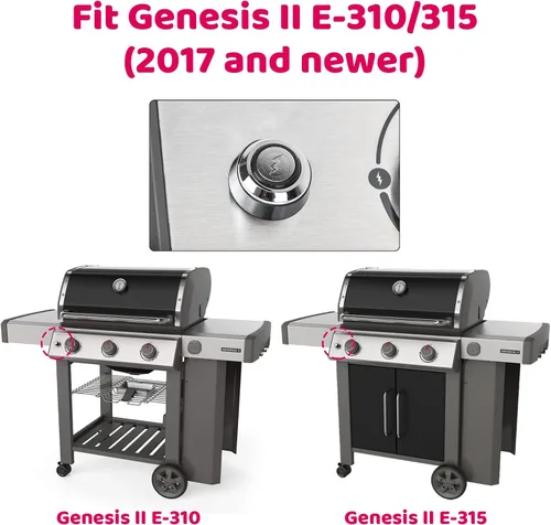 Miniatura 4 de Kit de Encendido de Parrilla Uniflasy 66354 para Parrillas de Gas Weber Genesis II 310/315, Piezas de Parrilla Weber GS4 Genesis II para Genesis II