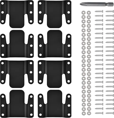 Miniatura 16 de Paquete de 2 tornillos conectores seccionales de sofá, conectores de sofá resistentes para seccionales, abrazaderas de sofá para hacer estancias