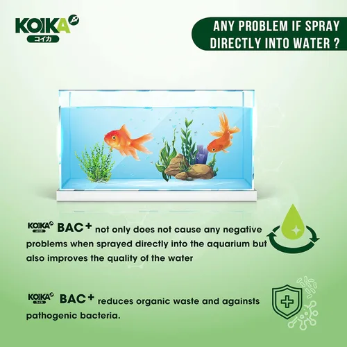 Miniatura 7 de KOIKA BAC+ Probióticos para acuarios, estimulantes de la inmunidad, resistencia a enfermedades y mejoran el sistema digestivo (BAC+,3.6 fl oz)