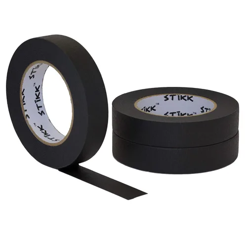 Miniatura 9 de STIKK Cinta para pintores – 1 paquete de cinta de pintor negra – 2 pulgadas x 60 yardas – Cinta de pintura para pintura, bordes, molduras, techos