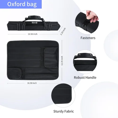 Miniatura 5 de 5 cuchillos de chef con bolsa de rollo, juego de cuchillos de cocina, cuchillo afilado de acero inoxidable para cortar carne, frutas y verduras