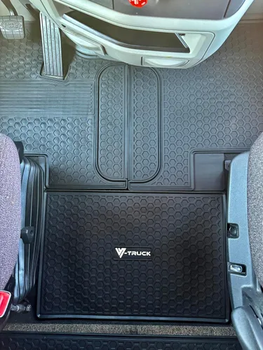 Miniatura 3 de Juego de alfombrillas de goma compatibles con camiones Peterbilt 579 y 567 semirremolques - Tapetes de goma resistentes a la medida, protección